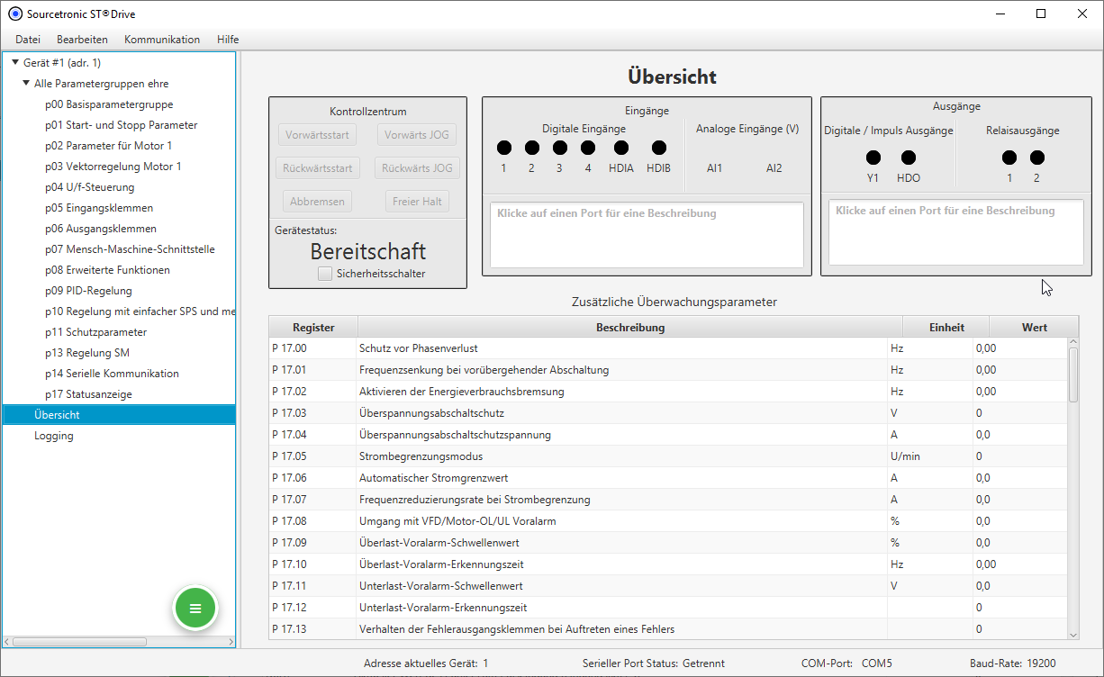 Übersicht Software